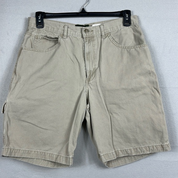 Eddie‎ Bauer Mens Cargo Shorts Size 34 Tan - Picture 1 of 9